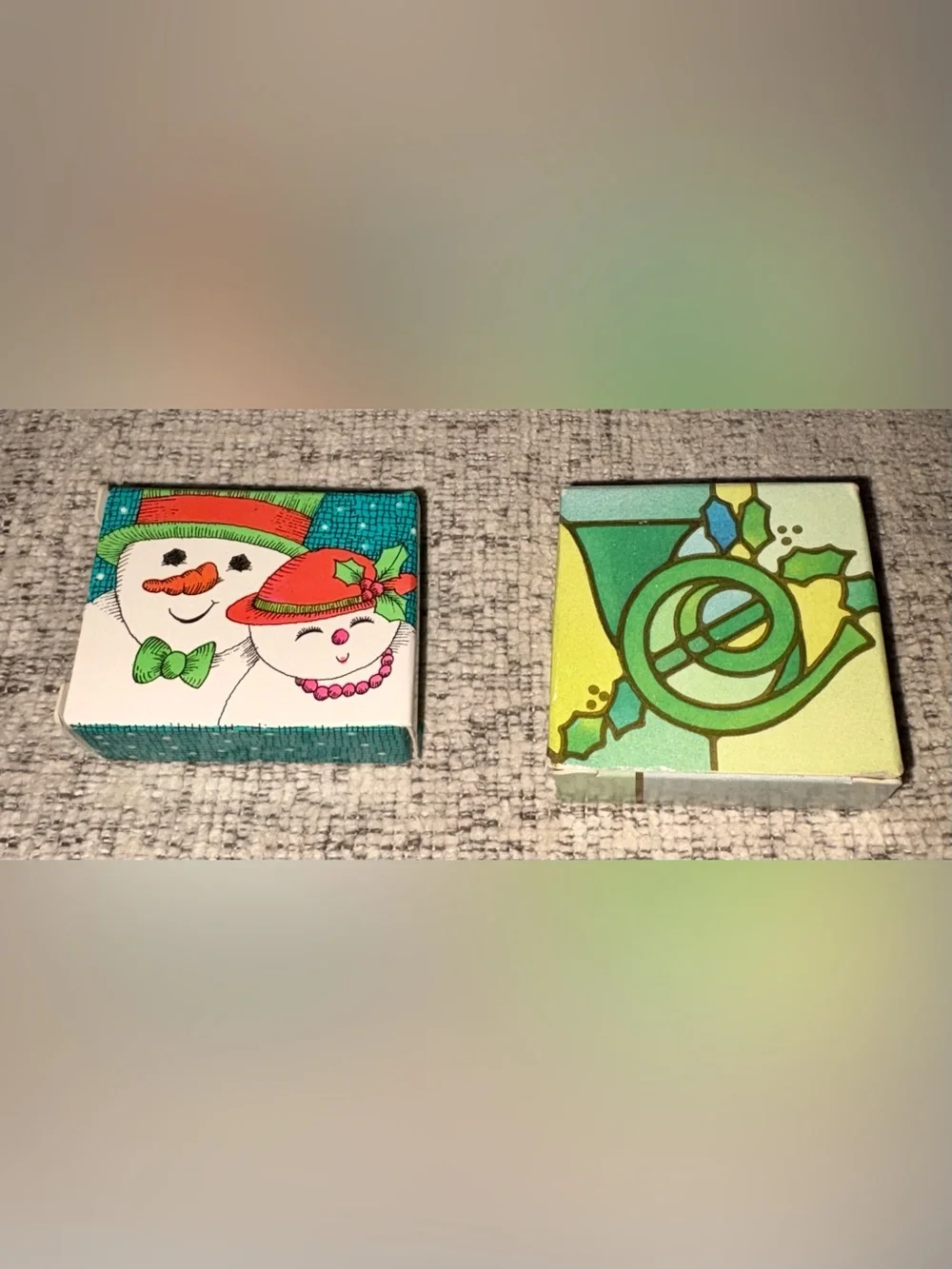 Vintage Avon Christmas Elves at Play, SOUNDS, COUPLES, COUNTRY, Soap Lot 7 Piece